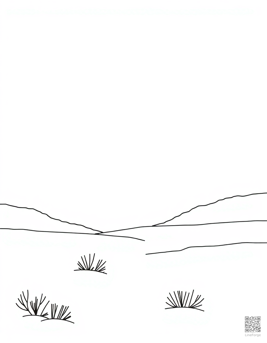 aurora borealis over a snowy landscape coloring page Minimal style - free printable