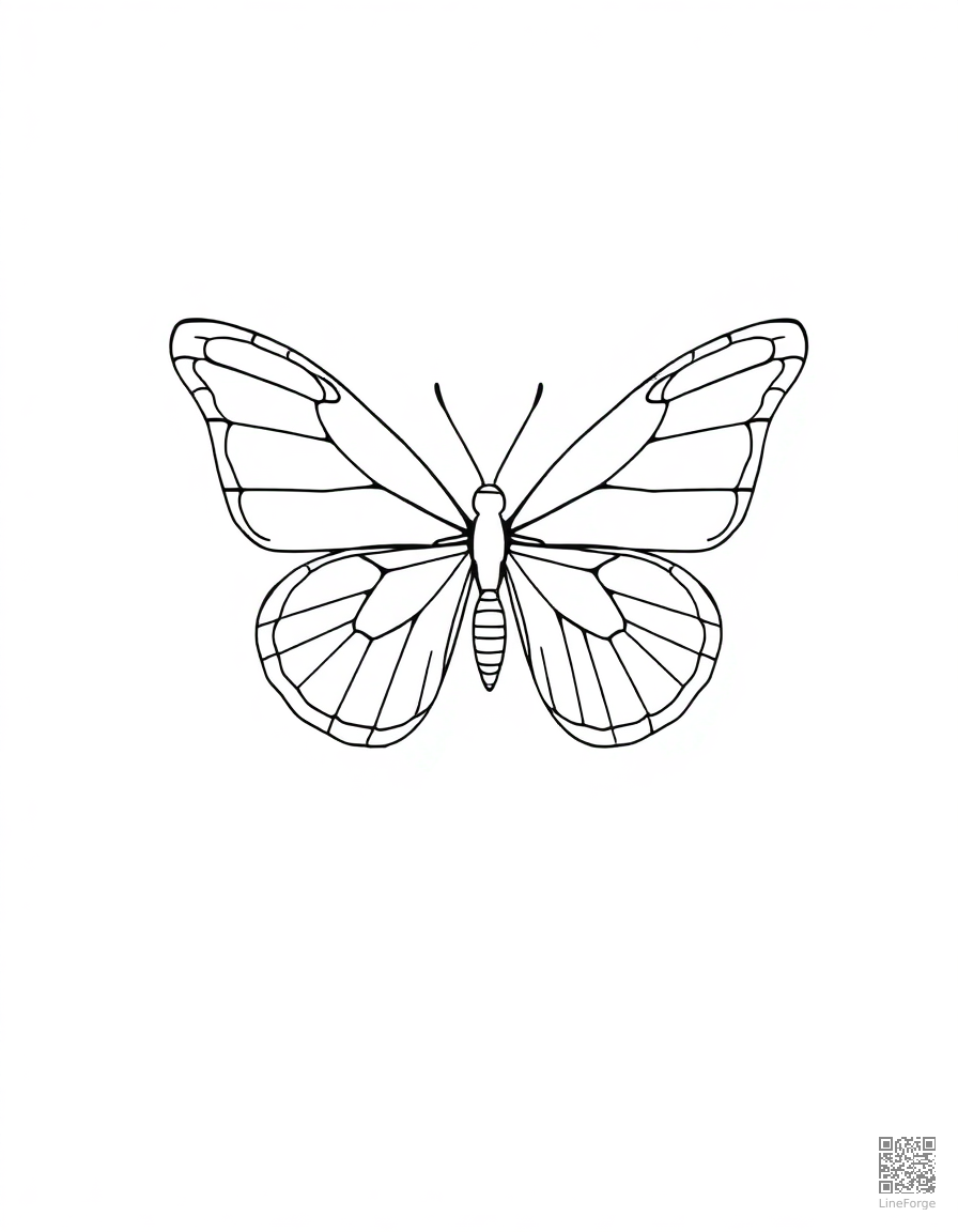 butterfly life cycle from egg to adult coloring page Minimal style - free printable