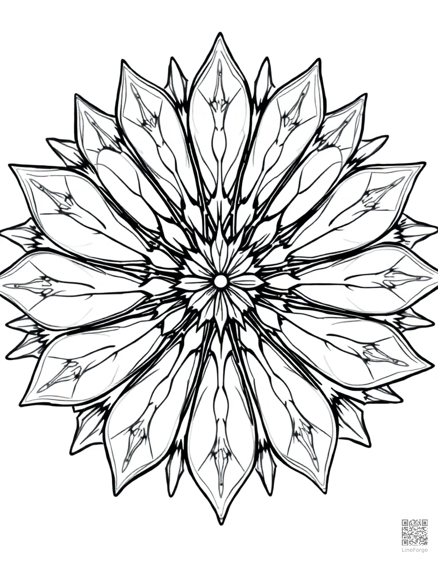 mandala with dragonfly wing designs coloring page Manga style - free printable