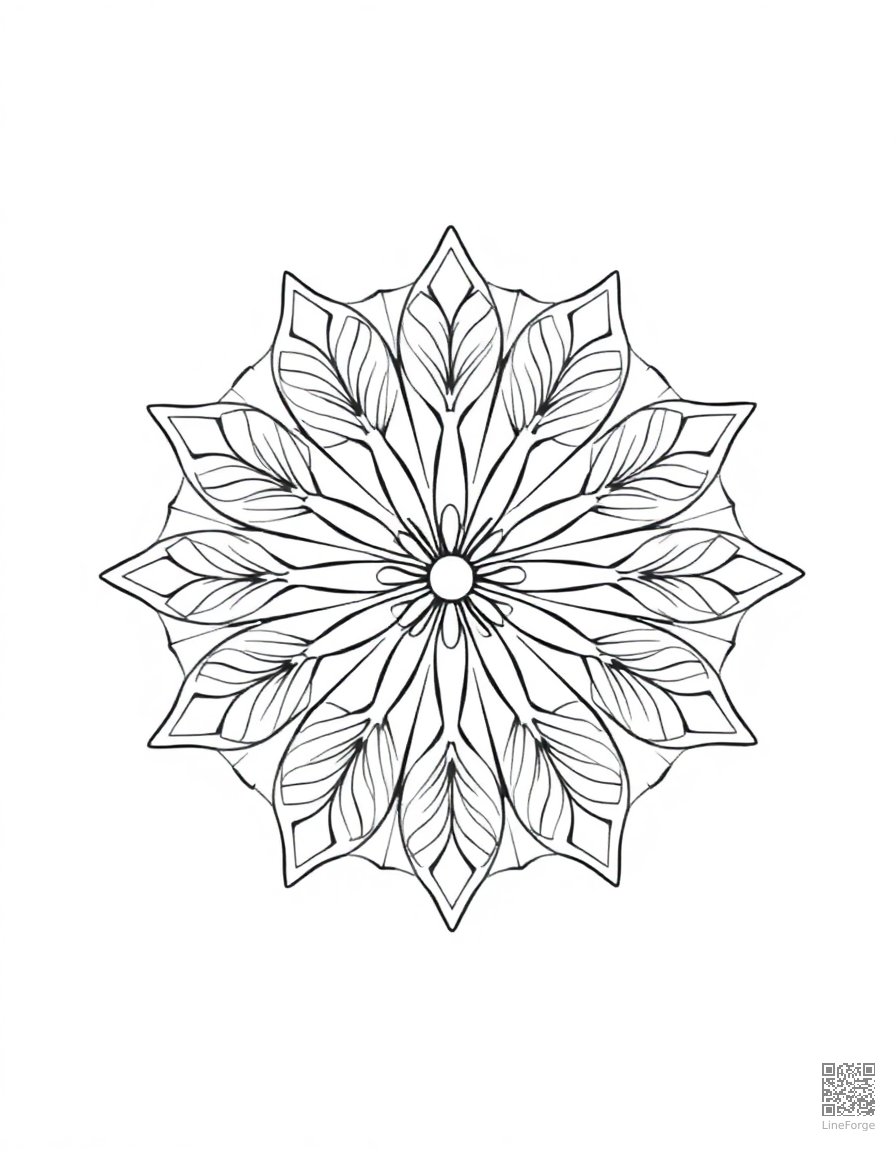 mandala with dragonfly wing designs coloring page Minimal style - free printable