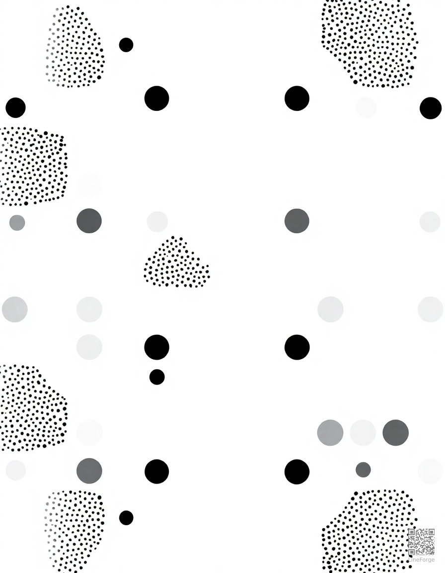 mosaic tile pattern in geometric shapes coloring page Stipple style - free printable