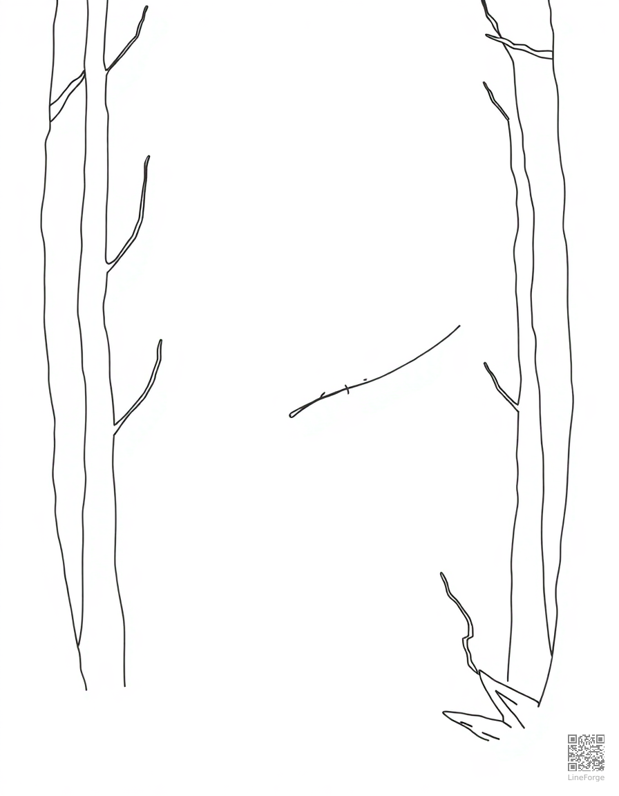 Free robin hood in sherwood forest coloring page in minimal style — printable line art